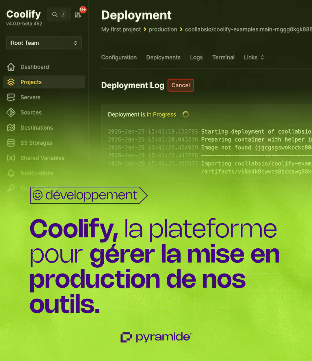Image de l'article Coolify : héberger et déployer nos applications nous-mêmes Image de l'article Coolify : héberger et déployer nos applications nous-mêmes