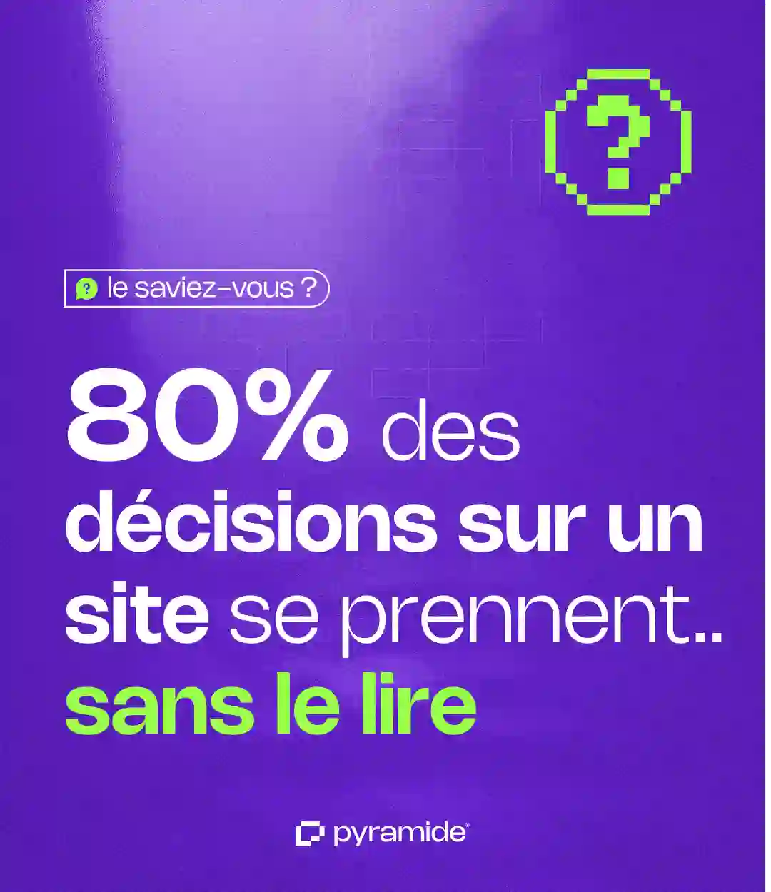 Le sens de lecture d'un site web