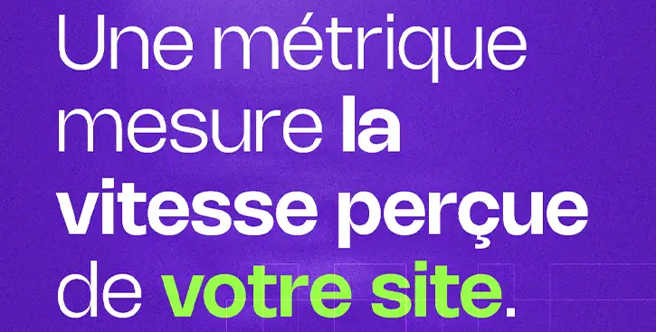 Métrique vitesse site web