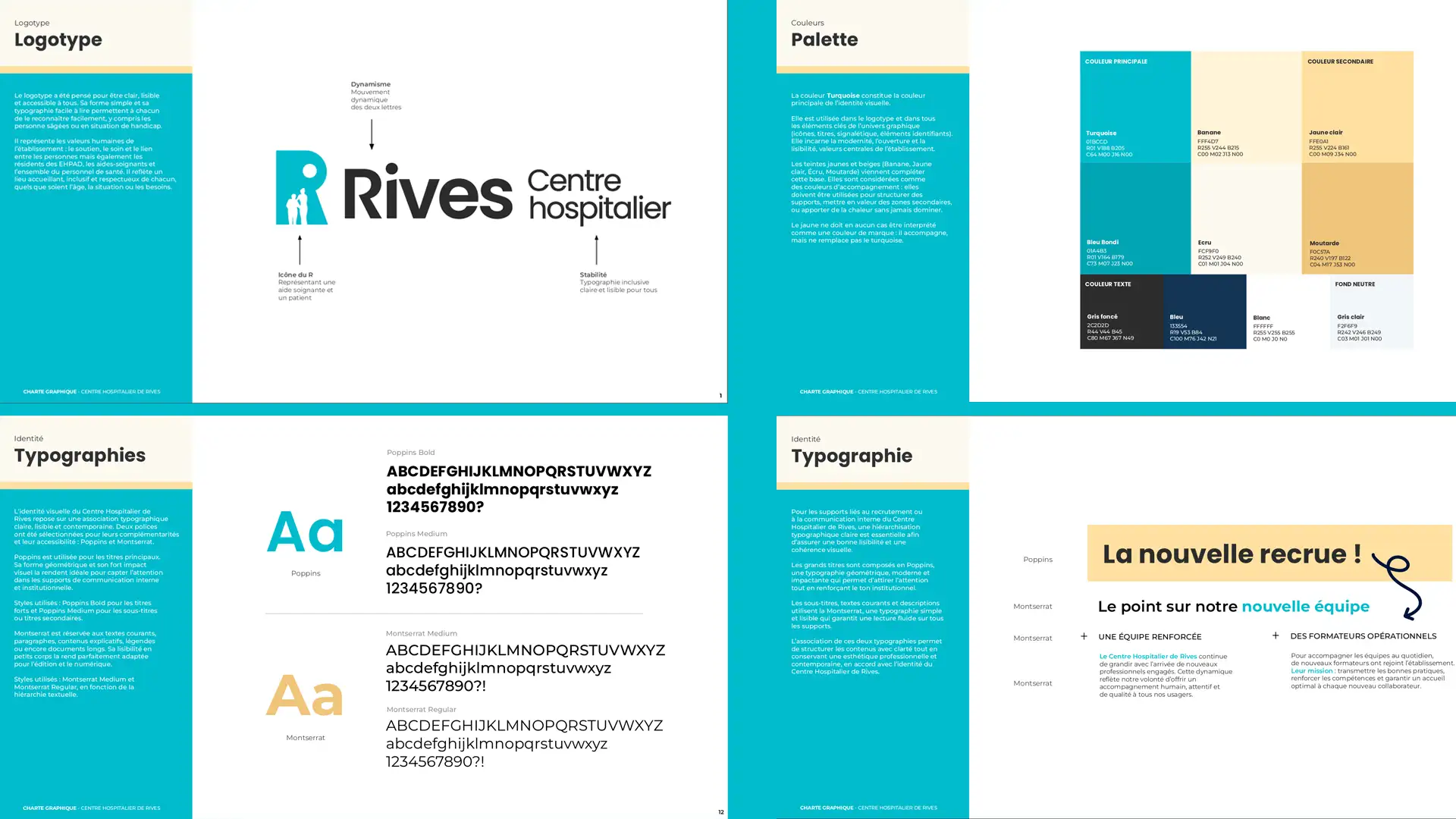 Centre hospitalier de Rives - Logo et charte graphique