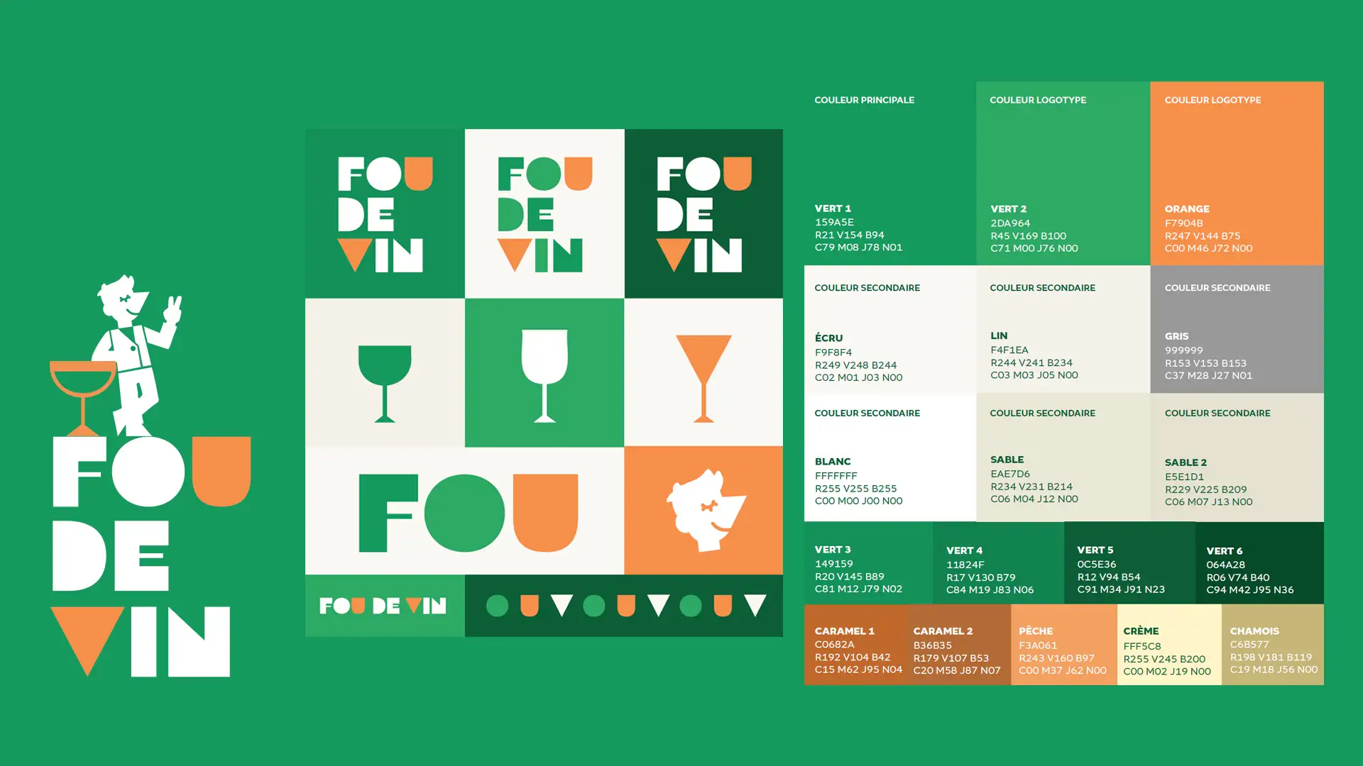 Fou de vin - Logo et charte graphique