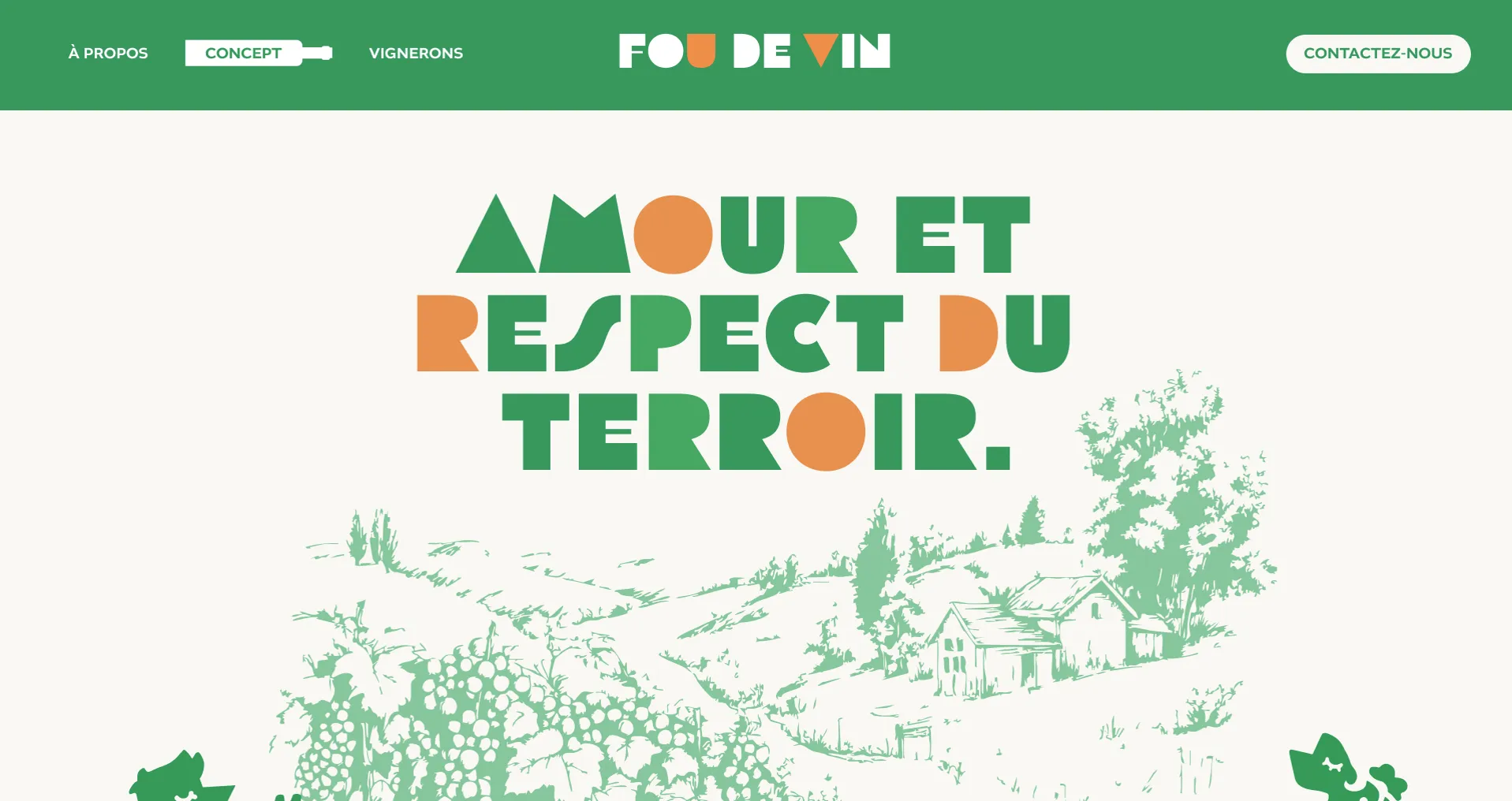 Fou de vin - Maquettes Projet Fou de vin - Maquettes pour Fou de vin