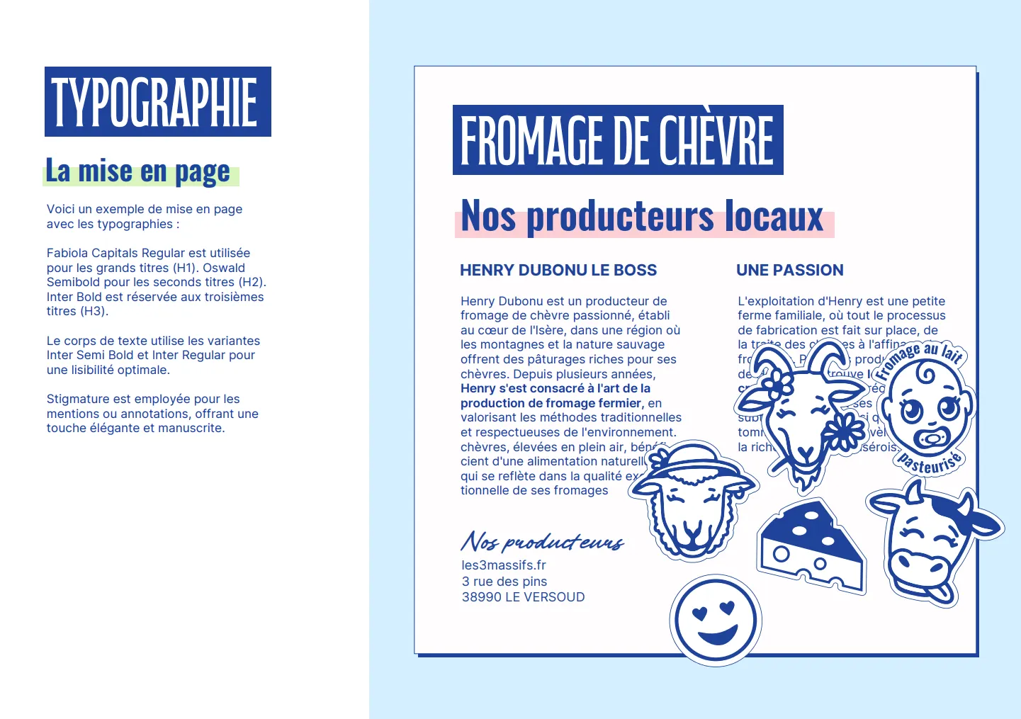 Fromagerie Les 3 Massifs logo charte supports 1 Fromagerie Les 3 Massifs logo charte supports 1
