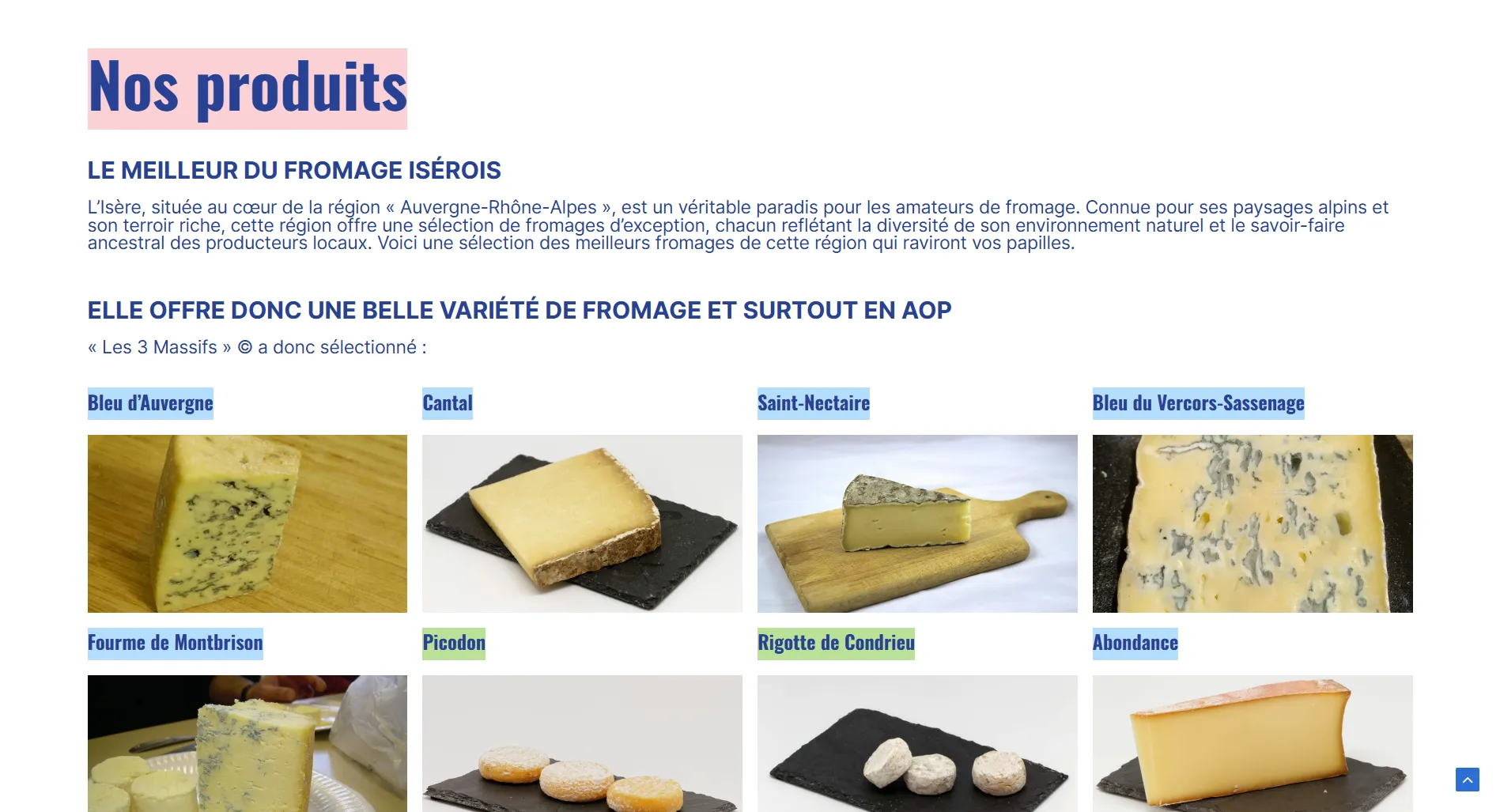 Les 3 massifs site 1 Les 3 massifs site 1